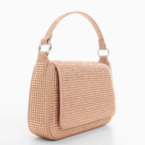 Mango Rhinestone Chain Bag